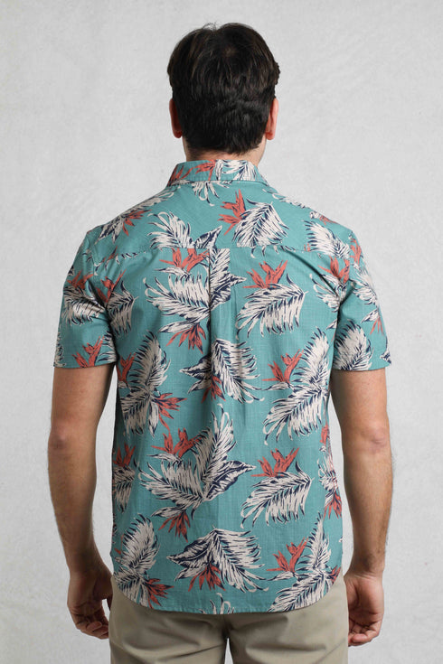 WeirdFish Faraway Organic Short Sleeve Shirt